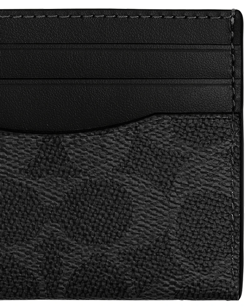 Coach Men's Signature Flat Card Case