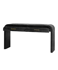 Casainc Retro Cabinet Silhouette Console Table with Open Style, Two Top Drawers