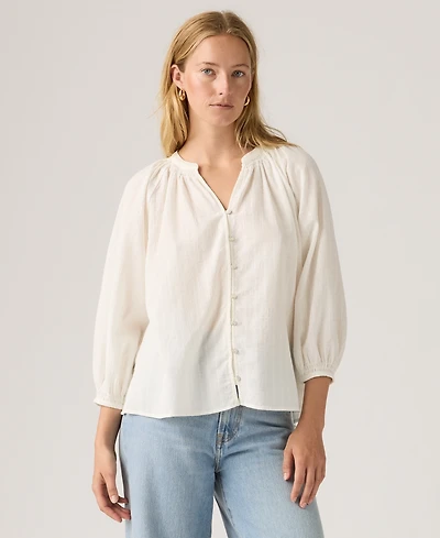 Levi's Juniors' Phoebe V-Neck Blouse