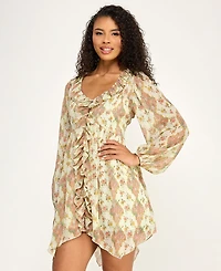 Seni & Cade Women's Ruffle Front Dress