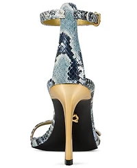 Donna Karan New York Women's Pryce Buckle Ankle-Strap Dress Sandals