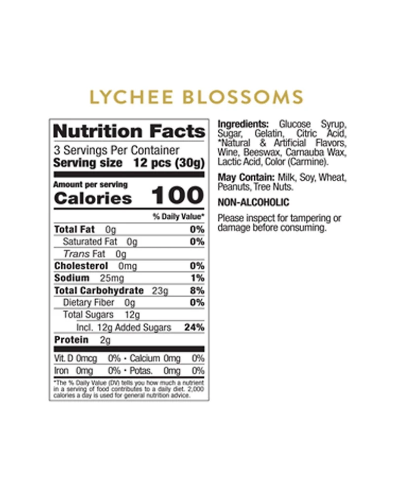 Sugarfina Lunar New Year Lychee Blossoms Candy Cube Kit, 3 Pieces