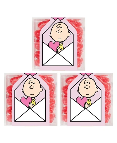 Sugarfina Valentine's Day Charlie Brown Sugar Lips Candy Cube Kit, 3 Pieces