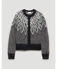 Hush Women's Brushed Fair Isle Mohair Blend Cardigan