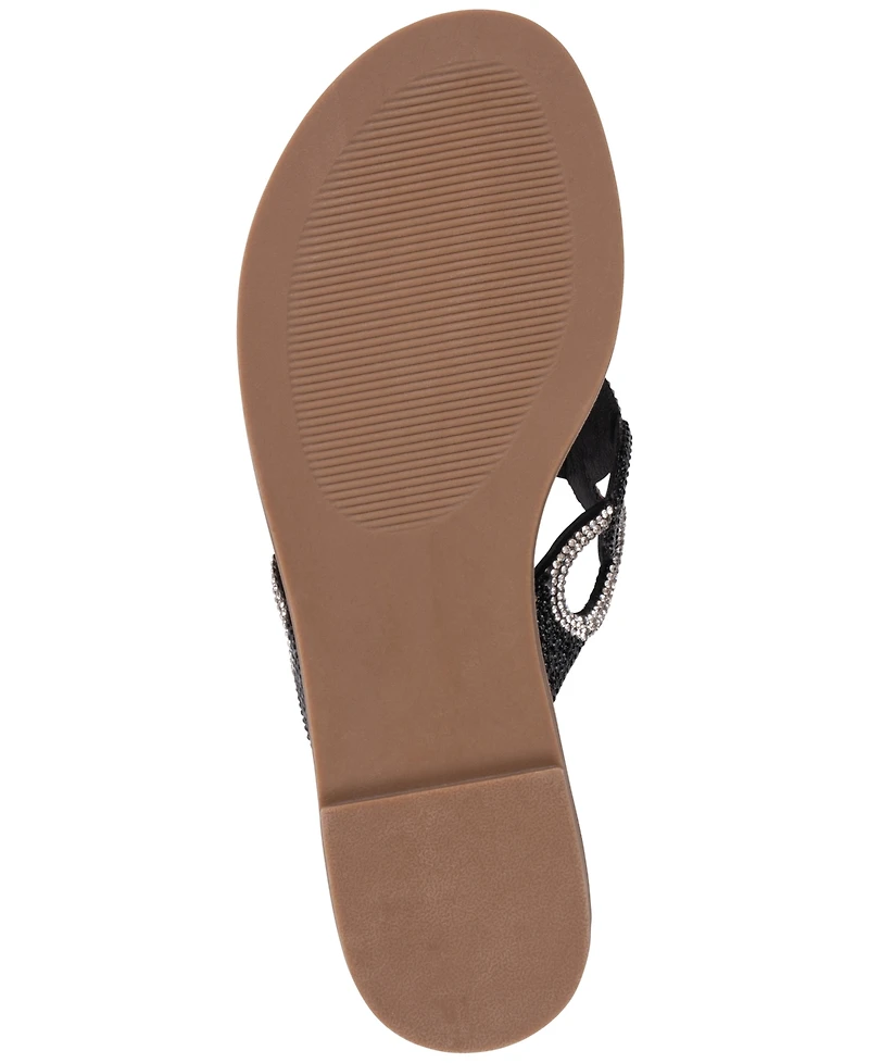 Gc Shoes Women's Embellished Slip-On Flat Sandals