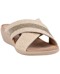 Gc Shoes Women's Woven Detail Slip-On Sandals