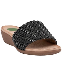 Gc Shoes Women's Woven Detail Slip-On Sandals