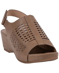 Gc Shoes Women's Ankle Strap Wedge Heel Sandals