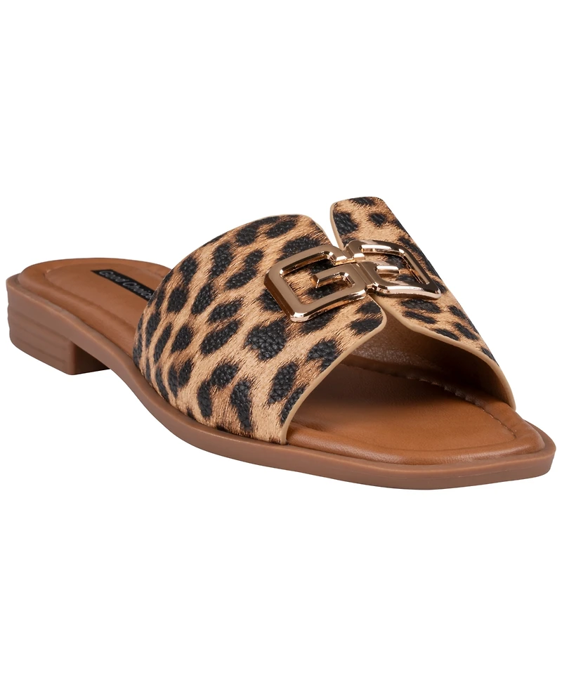 Gc Shoes Women's Square Toe Flat Sandals