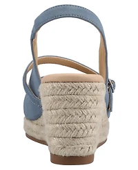Journee Collection Women's Asmyna Wedge Sandals