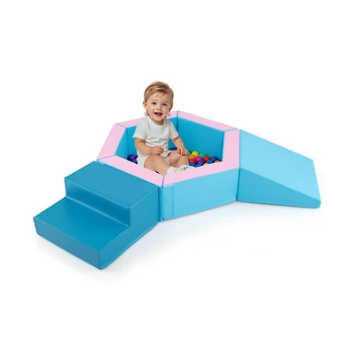 Hongge 3 Piece Baby Foam Climbing Set with 100 Ocean Balls
