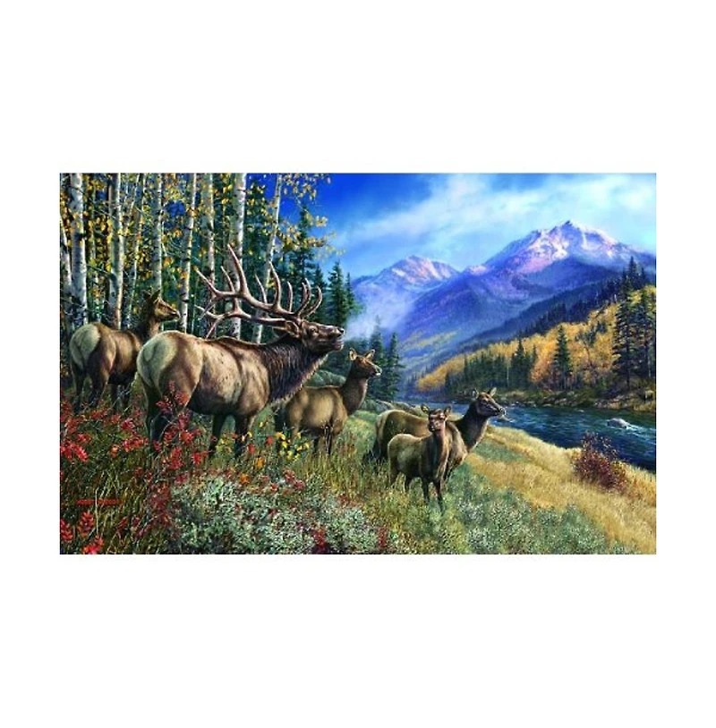 SunsOut Elk Anthem 1000 piece Jigsaw Puzzle for Adults