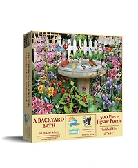 SunsOut A Backyard Bath 500 piece Jigsaw Puzzle for Adults