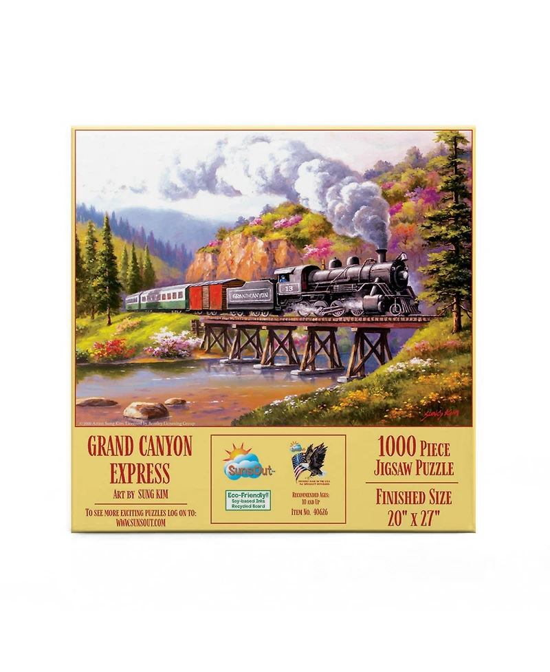 SunsOut Grand Canyon Express 1000 piece Jigsaw Puzzle for Adults