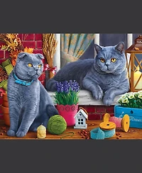 SunsOut British Cats 1000 piece Jigsaw Puzzle for Adults