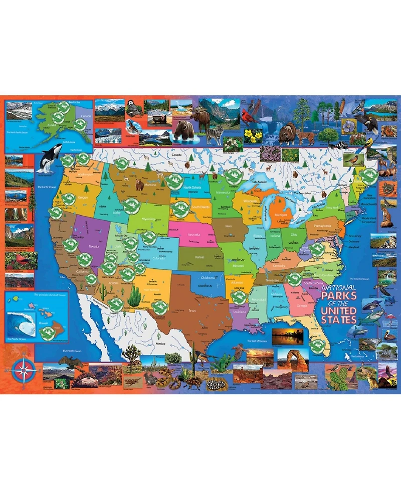 SunsOut National Parks of the Usa 1000 piece Jigsaw Puzzle for Adults