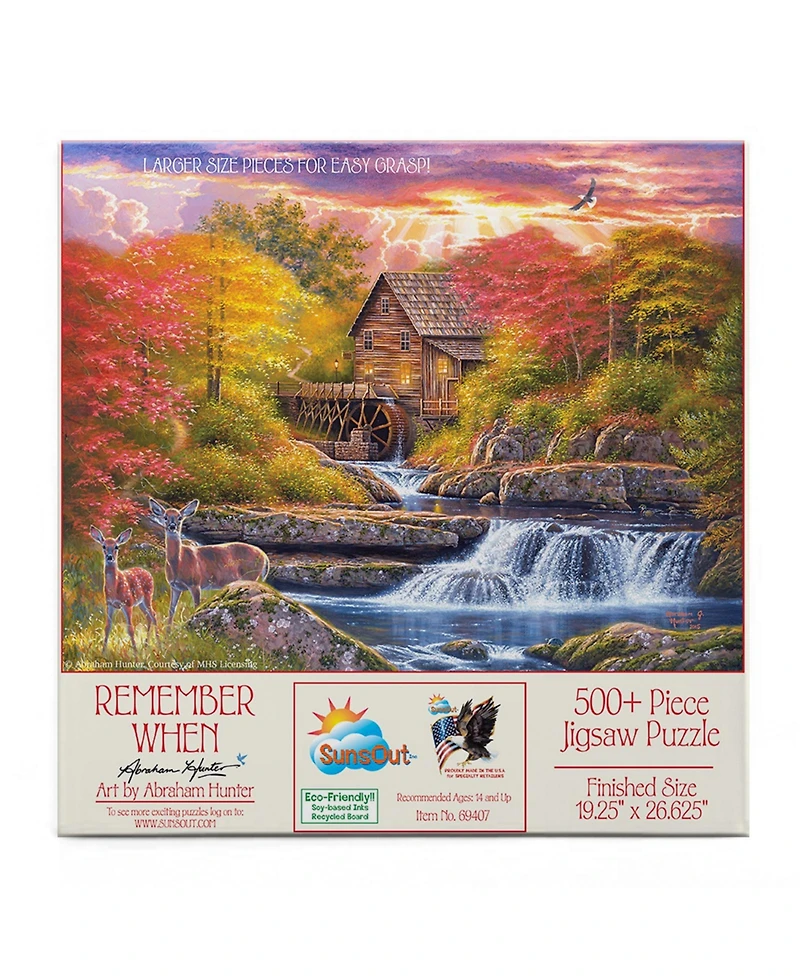 SunsOut Remember When 500 piece Jigsaw Puzzle for Adults Large Pieces