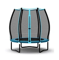 Hongge Kid's Indoor Trampoline with Safety Enclosure Bungee Cords and Galvanized Steel Frame
