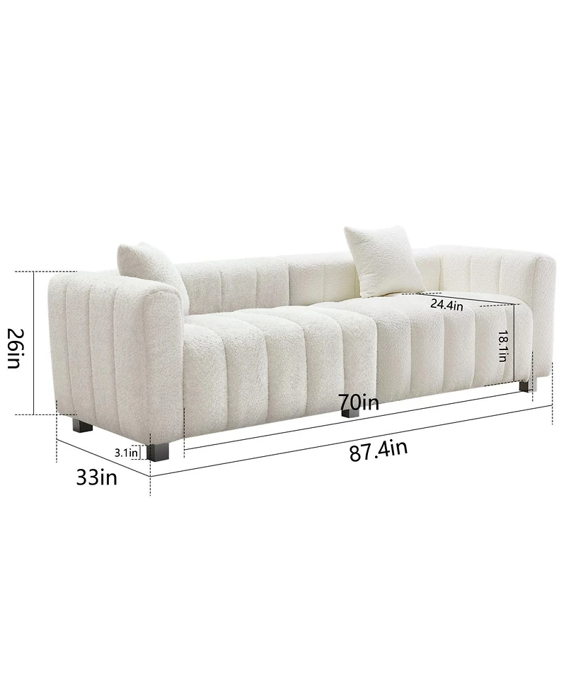 Streamdale Furniture Premium Velvet Sofa 3-Seater Couch