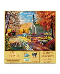 SunsOut Fall church 1000 piece Jigsaw Puzzle for Adults