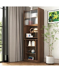 Streamdale Furniture Folding Desk with Storage for Small Spaces