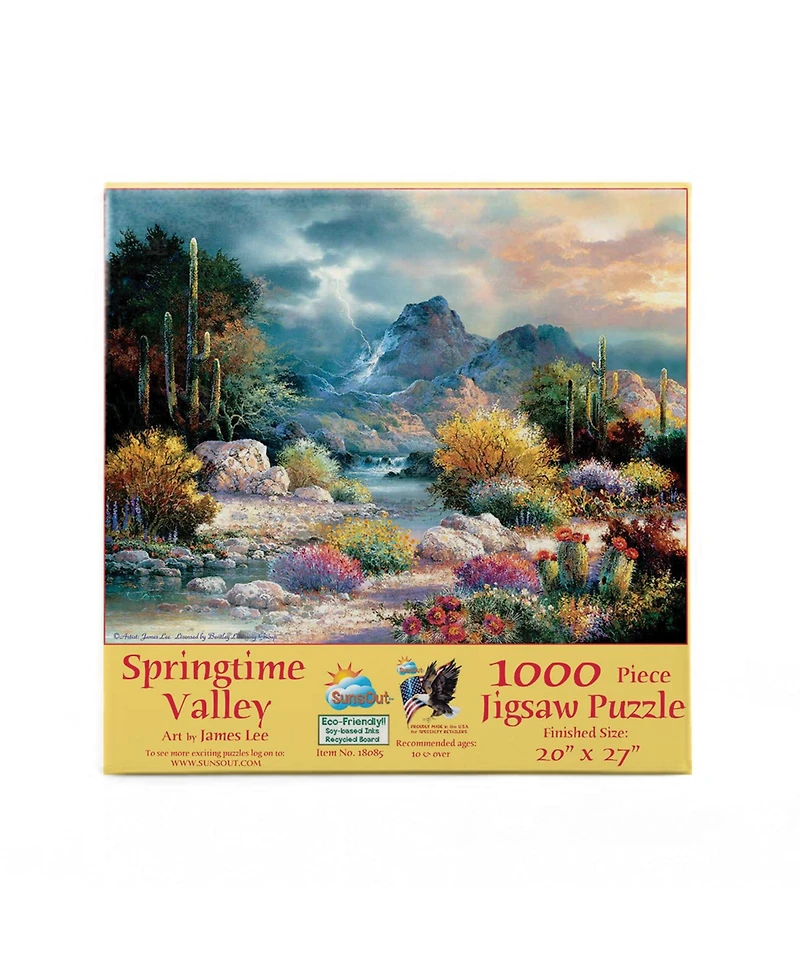SunsOut Springtime Valley 1000 piece Jigsaw Puzzle for Adults