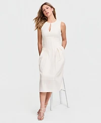 Sam Edelman Women's Pintuck-Waist Floral Midi Dress