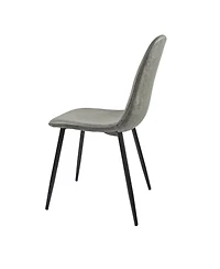 Streamdale Furniture Modern Accent Dining Chairs (Set of 4, Grey