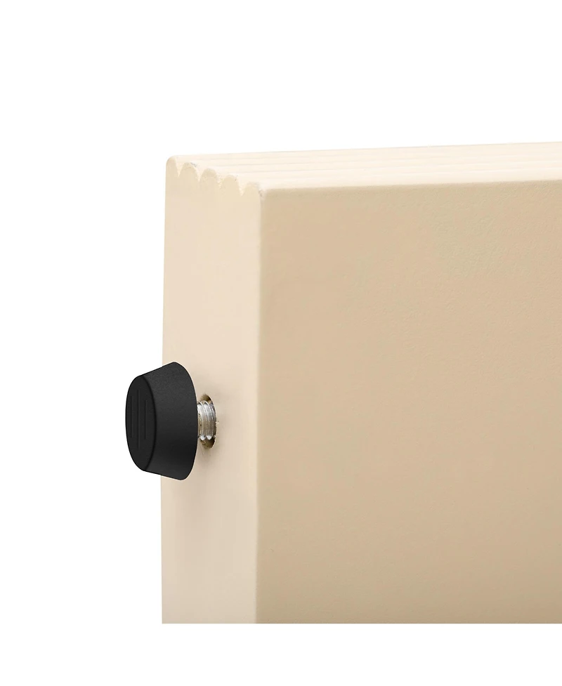 Streamdale Modern Rounded Console Table with 2 Drawers (Navy Blue)