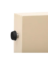 Streamdale Modern Rounded Console Table with 2 Drawers (Navy Blue)