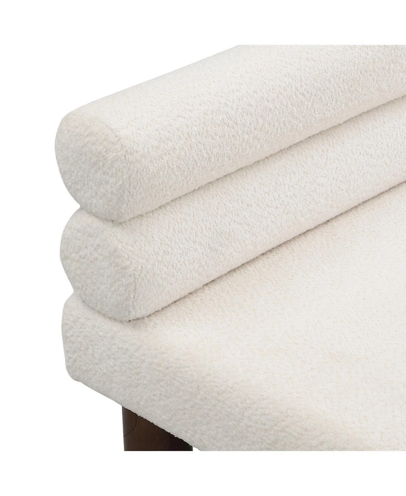 Streamdale Furniture Boucle Ottoman Bench