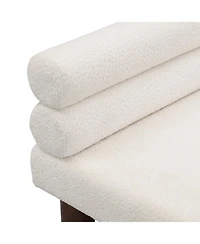 Streamdale Furniture Boucle Ottoman Bench