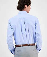 Club Room Men's Regular Fit Mini Gingham Dress Shirt