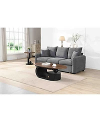 Streamdale Furniture Nesting Coffee Table Set of 2 Black