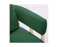 Streamdale Furniture Ts Modern Green Teddy Fleece Chair Gold Legs 2PC