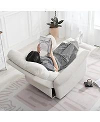 Streamdale Furniture Fabric Rocker Recliner Chair - Gray