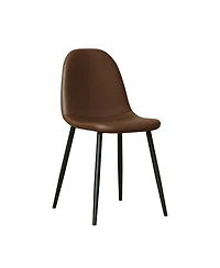 Streamdale Furniture Saddle Leather Dining Chairs (Set of 4)