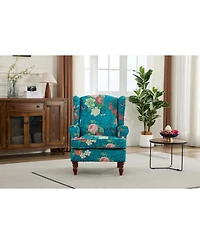 Streamdale Furniture Floral Cyan Chair