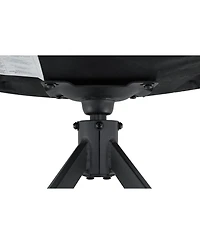 Streamdale Furniture Swivel Dining Chairs Set of 2, Gold Mesh Leather, High Back