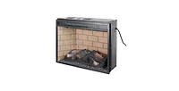 Flynama 23 inch infrared quartz heater fireplace insert