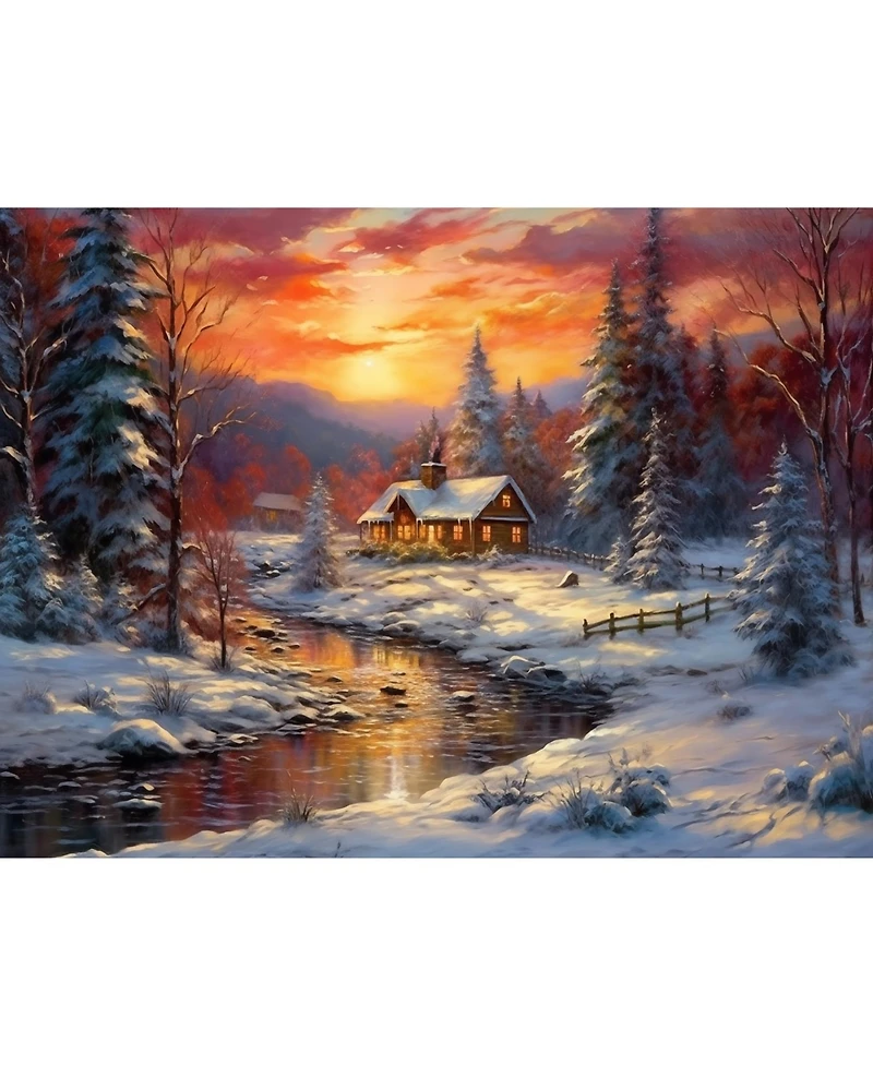 SunsOut Snow Landscape 1000 piece Jigsaw Puzzle for Adults