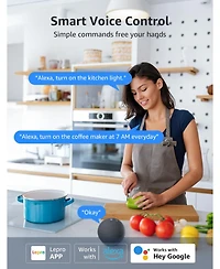 Lepro P1 Indoor Smart Plug, 15A 1800W, Timer, Gruop Control, Enable Alexa Google Assistant, Bluetooth 2.4Ghz Wi-Fi Only