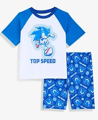 Sonic Boys' 4-10 The Hedge Short-Sleeve Pajamas, 2-Piece Set