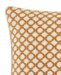 Rose Tree Bronte Square Floral Embroidery Decorative Pillow, 16" x 16"