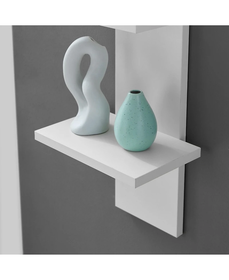 Danya B Arica Utility Column 4-Tier Spine Wall Shelves