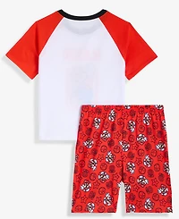 Super Mario Boys' 4-10 Short-Sleeve Pajamas, 2-Piece Set