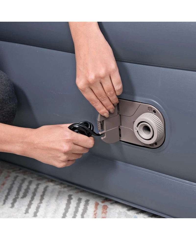 Bestway Tritech LoungeLux Headboard 33" Queen Air Mattress with Built-in Ac Pump