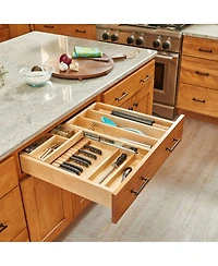 Rev-a-Shelf 27'' Tiered Cutlery Drawer Organizer with Soft-Close, 4WTCD-30HSC-1