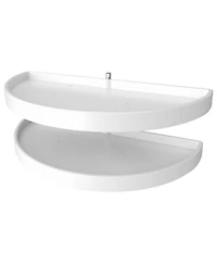 Rev-a-Shelf 39" Lazy Susan Half-Moon Polymer Two-Tier Blind Cabinet 6882-39-11-570