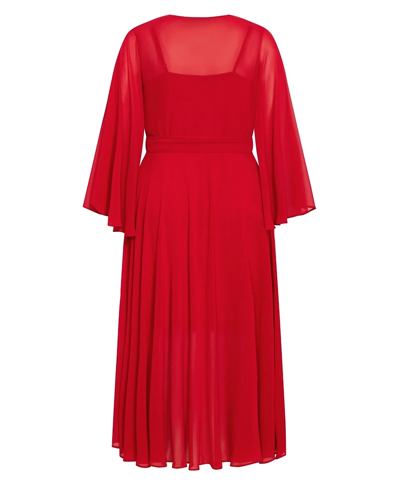 City Chic Plus Fleetwood Maxi Dress